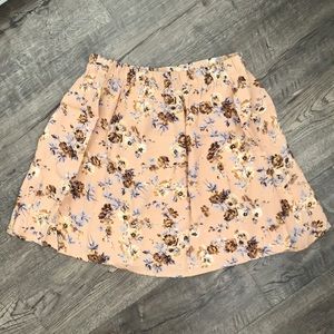 Floral peach brandy Melville skirt